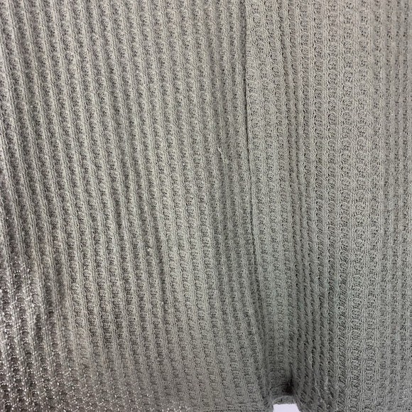 Hollister Shirt Womens Medium Waffle Knit Boho Crochet Oversized Casual Tassel M - Picture 4 of 7